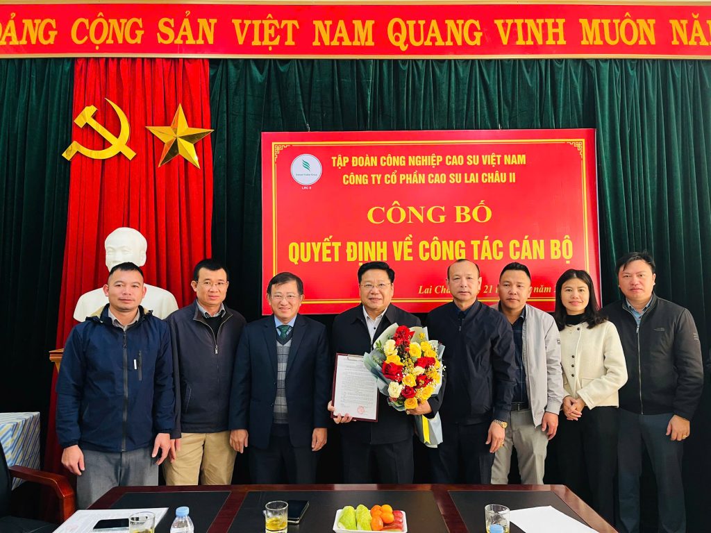Ông Nguyễn Ngọc Hoàn giữ chức Tổng Giám đốc Công ty CP Cao su Lai Châu II